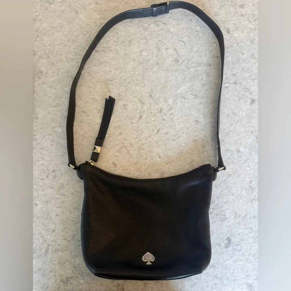 Kate Spade New York Leroy Street Vivienne 2-in-1 Satchel & Crossbody Black Bag
